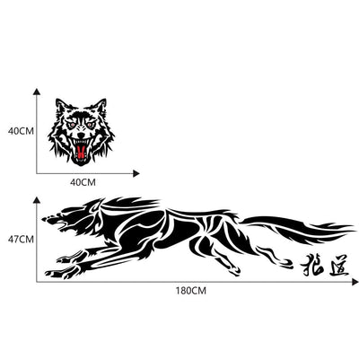 Autocollant Voiture Loup Tresor Otaku
