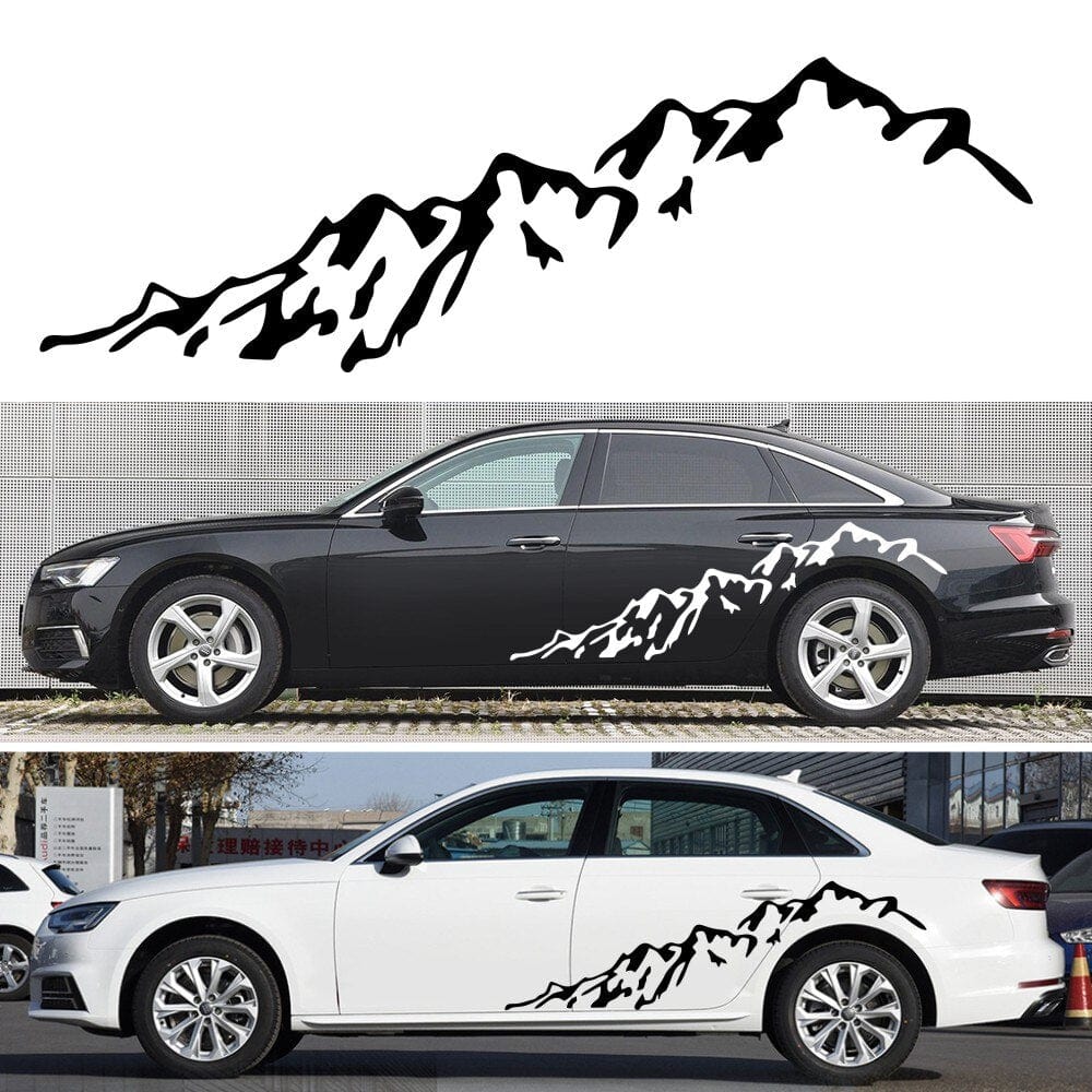 Autocollant Voiture Montagne Tresor Otaku