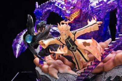 Figurine Collector en Resine Sasuke et Naruto Tresor Otaku