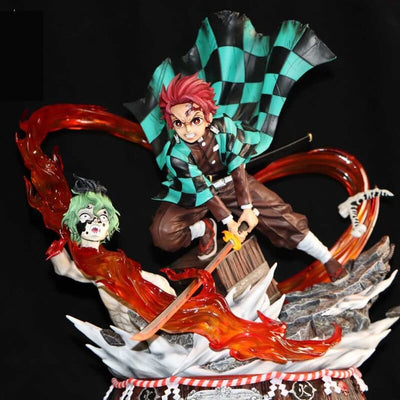 Figurine Collector en Resine Tanjiro vs Gyutaro 0 Tresor Otaku