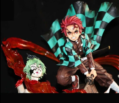 Figurine Collector en Resine Tanjiro vs Gyutaro 0 Tresor Otaku