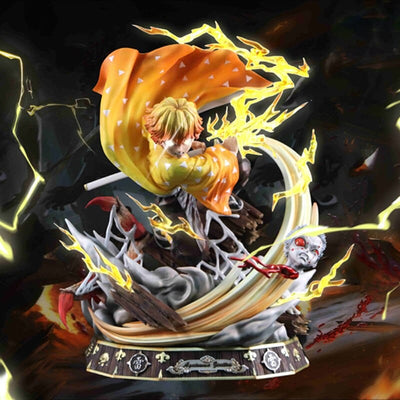 Figurine Collector en Resine Zenitsu Frappe Foudroyante 0 Tresor Otaku