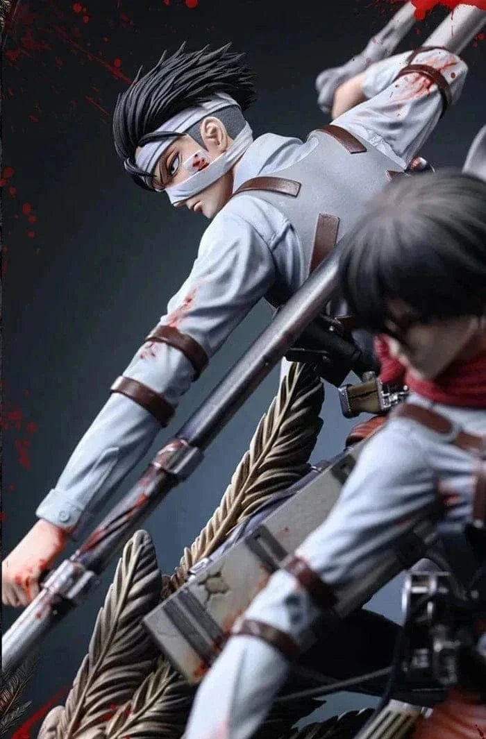 Figurine Édition Limitée en Resine Livai-Mikasa vs Eren Tresor Otaku