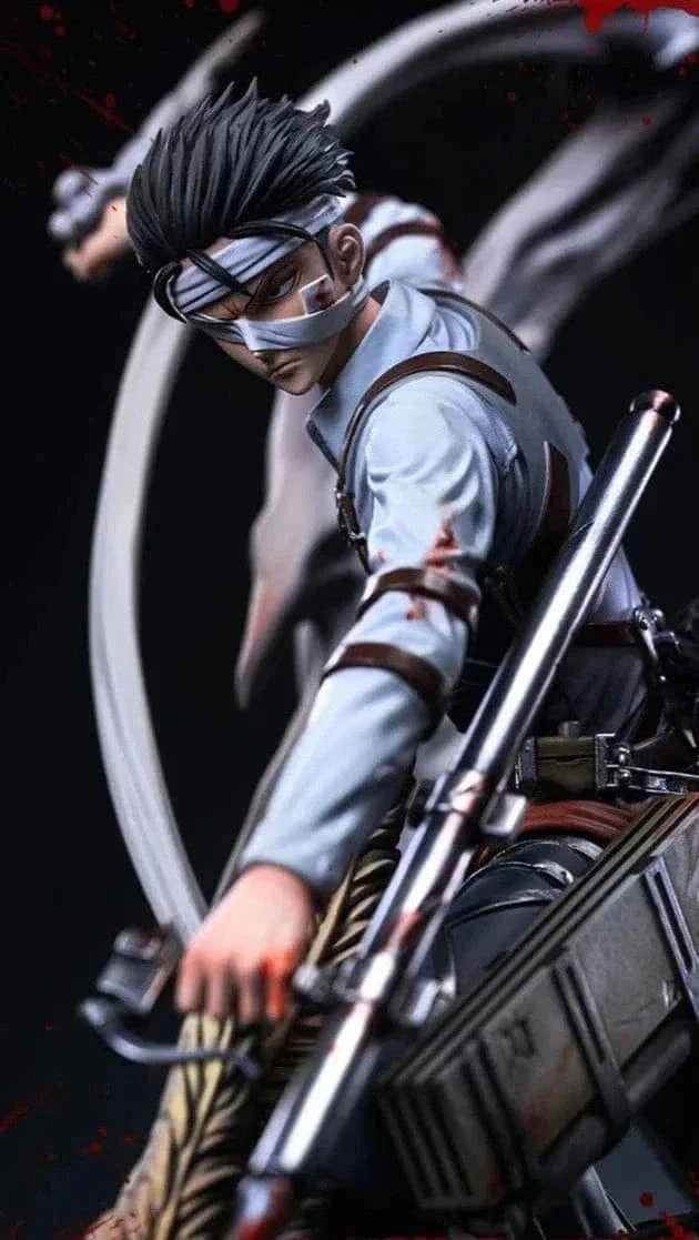 Figurine Édition Limitée en Resine Livai-Mikasa vs Eren Tresor Otaku