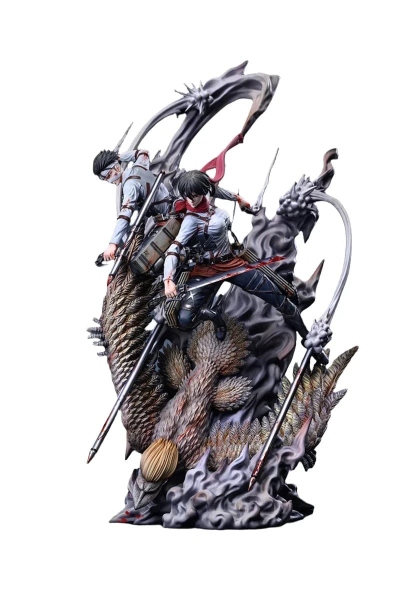 Figurine Édition Limitée en Resine Livai-Mikasa vs Eren Tresor Otaku