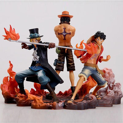 Figurine One Piece Luffy Ace Sabo Tresor Otaku