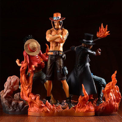 Figurine One Piece Luffy Ace Sabo Tresor Otaku