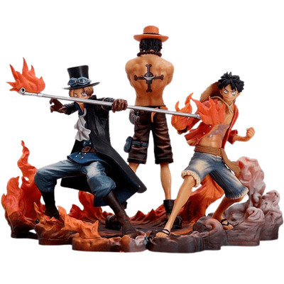 Figurine One Piece Luffy Ace Sabo Tresor Otaku