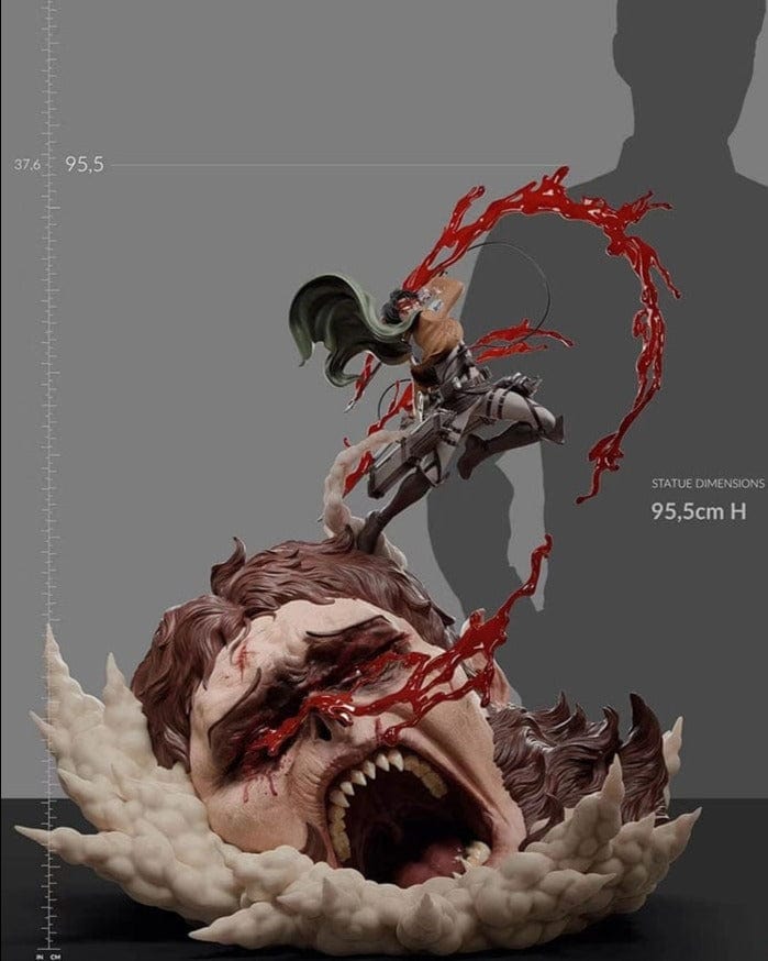 Figurine SNK Collector en Resine Livai vs Titan Bestial 0 Tresor Otaku