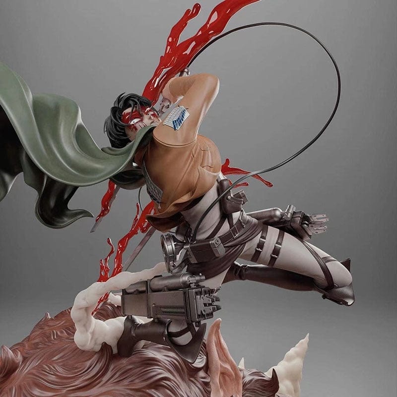 Figurine SNK Collector en Resine Livai vs Titan Bestial 0 Tresor Otaku
