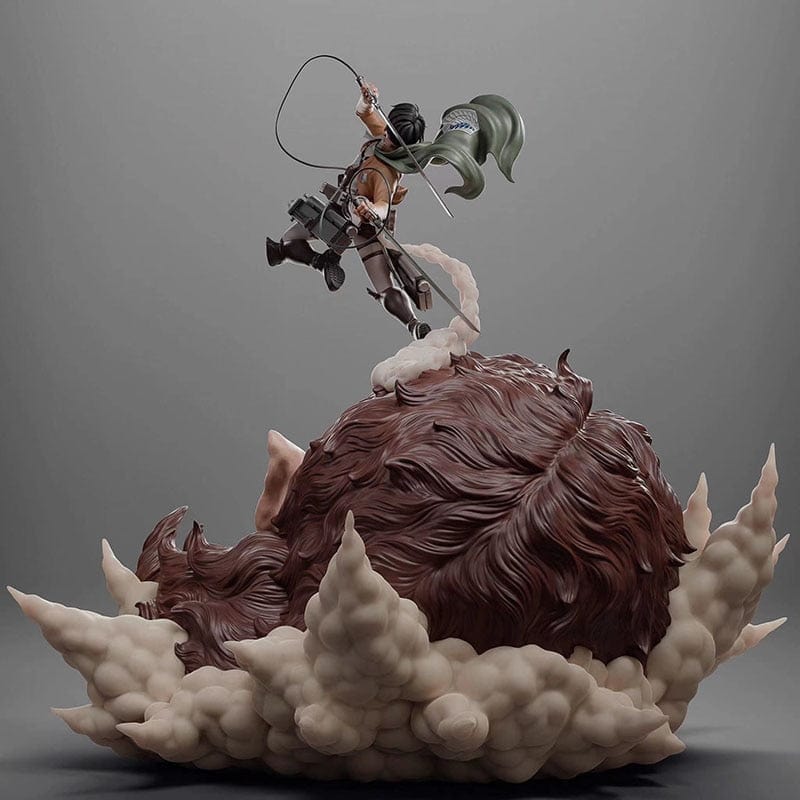 Figurine SNK Collector en Resine Livai vs Titan Bestial 0 Tresor Otaku