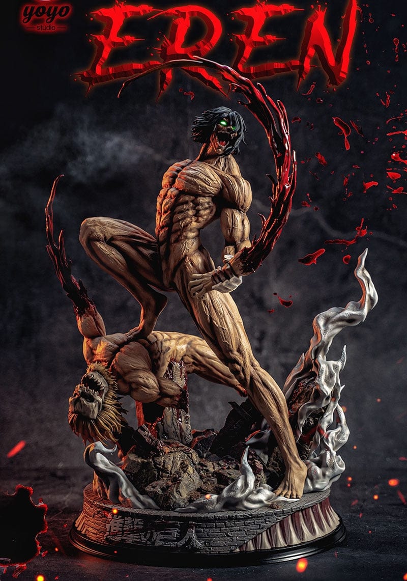 Figurine SNK Collector en Resine Titan Assaillant vs Titan Mâchoire 0 Tresor Otaku