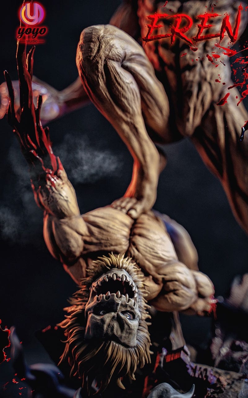 Figurine SNK Collector en Resine Titan Assaillant vs Titan Mâchoire 0 Tresor Otaku