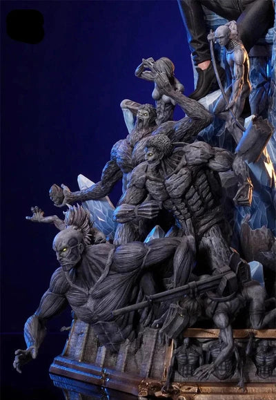 Figurine SNK en Résine Eren 9 Titans Primordiaux Tresor Otaku