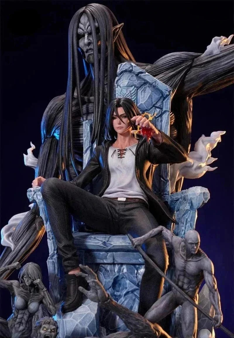 Figurine SNK en Résine Eren 9 Titans Primordiaux Tresor Otaku