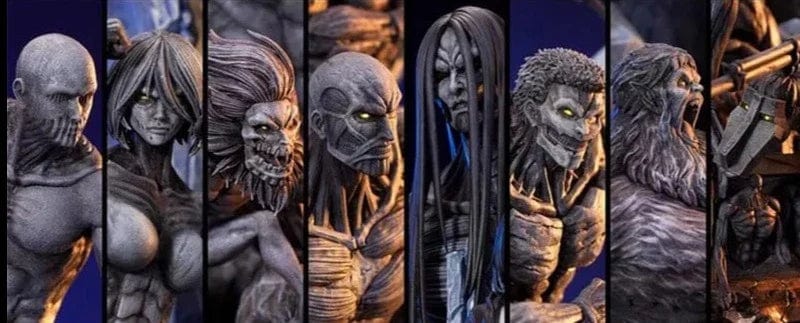 Figurine SNK en Résine Eren 9 Titans Primordiaux Tresor Otaku