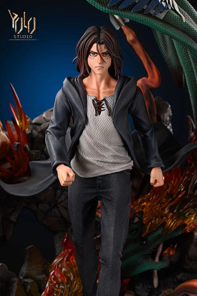 Figurine SNK en Résine Eren Titan Originel Tresor Otaku