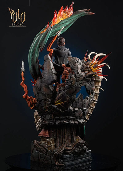 Figurine SNK en Résine Eren Titan Originel Tresor Otaku