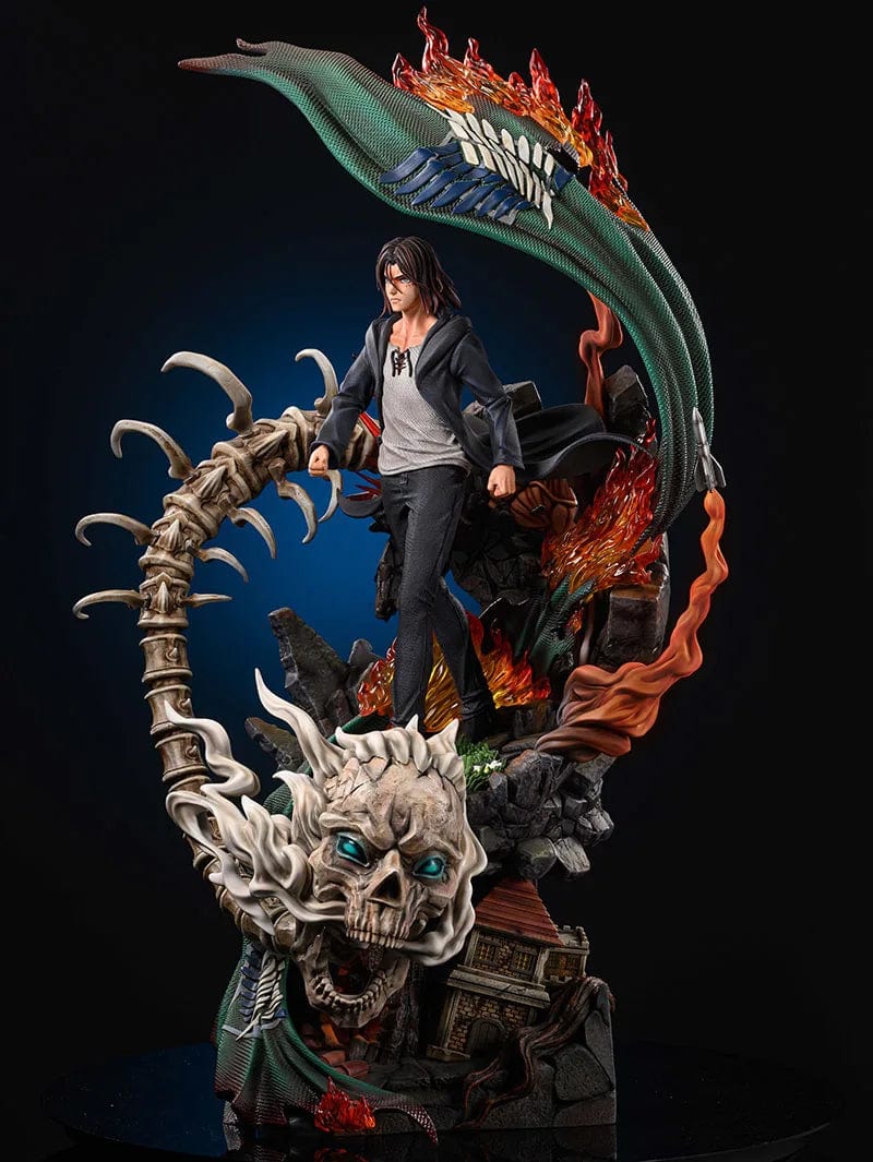 Figurine SNK en Résine Eren Titan Originel Tresor Otaku