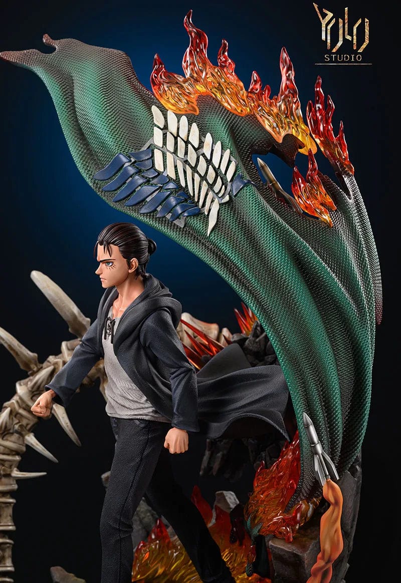 Figurine SNK en Résine Eren Titan Originel Tresor Otaku