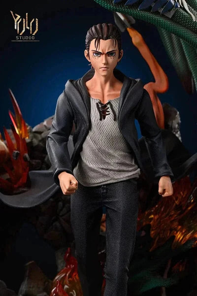 Figurine SNK en Résine Eren Titan Originel Tresor Otaku