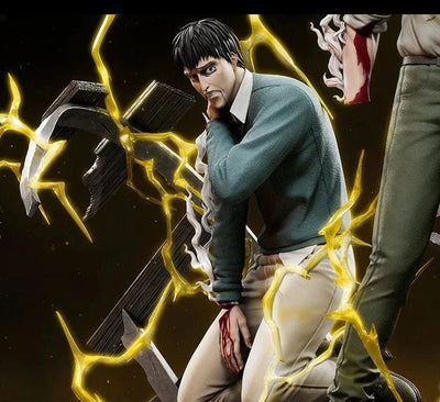 Figurine SNK en Résine Reiner et Bertolt Tresor Otaku