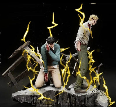 Figurine SNK en Résine Reiner et Bertolt Tresor Otaku