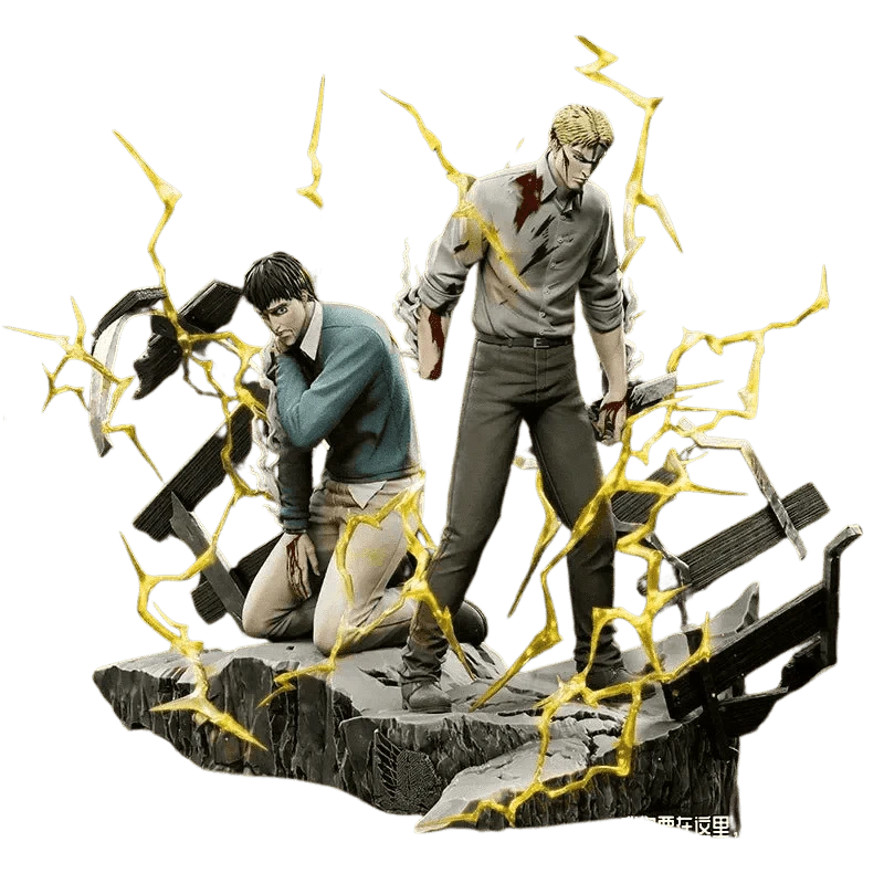 Figurine SNK en Résine Reiner et Bertolt Tresor Otaku