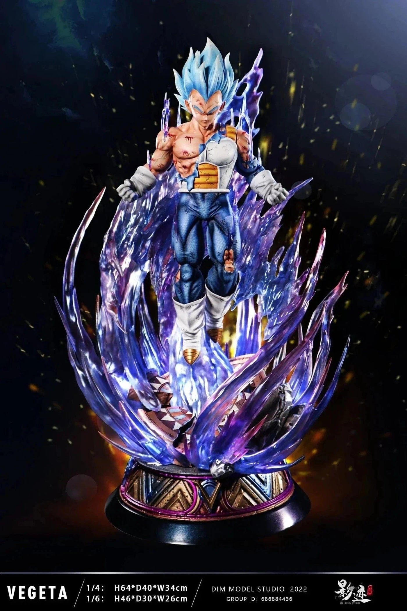 Figurine Vegeta Ultra Instinct Collector en Résine Tresor Otaku