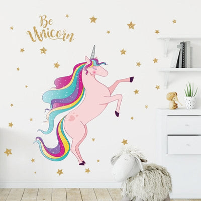 Sticker Mural Licorne Tresor Otaku