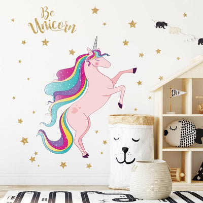 Sticker Mural Licorne Tresor Otaku