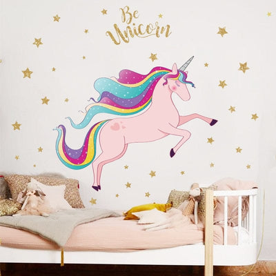 Sticker Mural Licorne Tresor Otaku