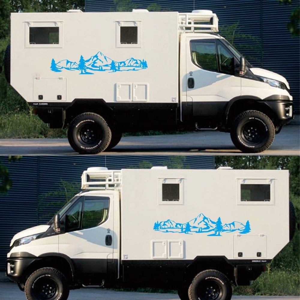 Stickers Camping Car Montagne Tresor Otaku