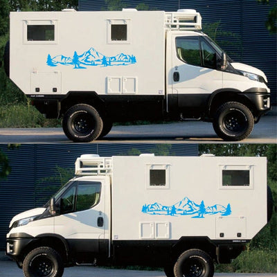 Stickers Camping Car Montagne Tresor Otaku