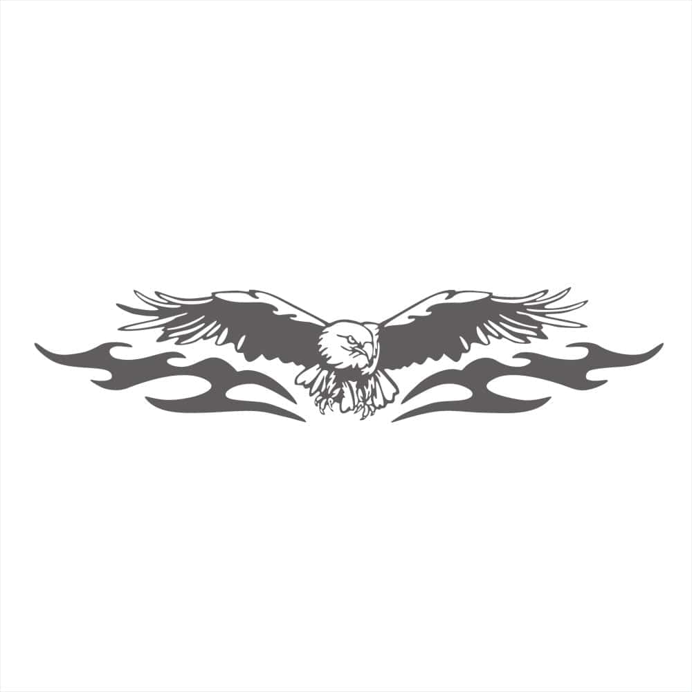 Stickers Capot Voiture<br>Aigle Royal Gris Tresor Otaku