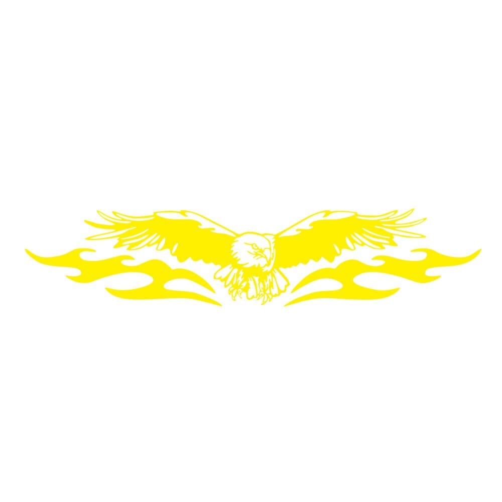 Stickers Capot Voiture<br>Aigle Royal Jaune Tresor Otaku