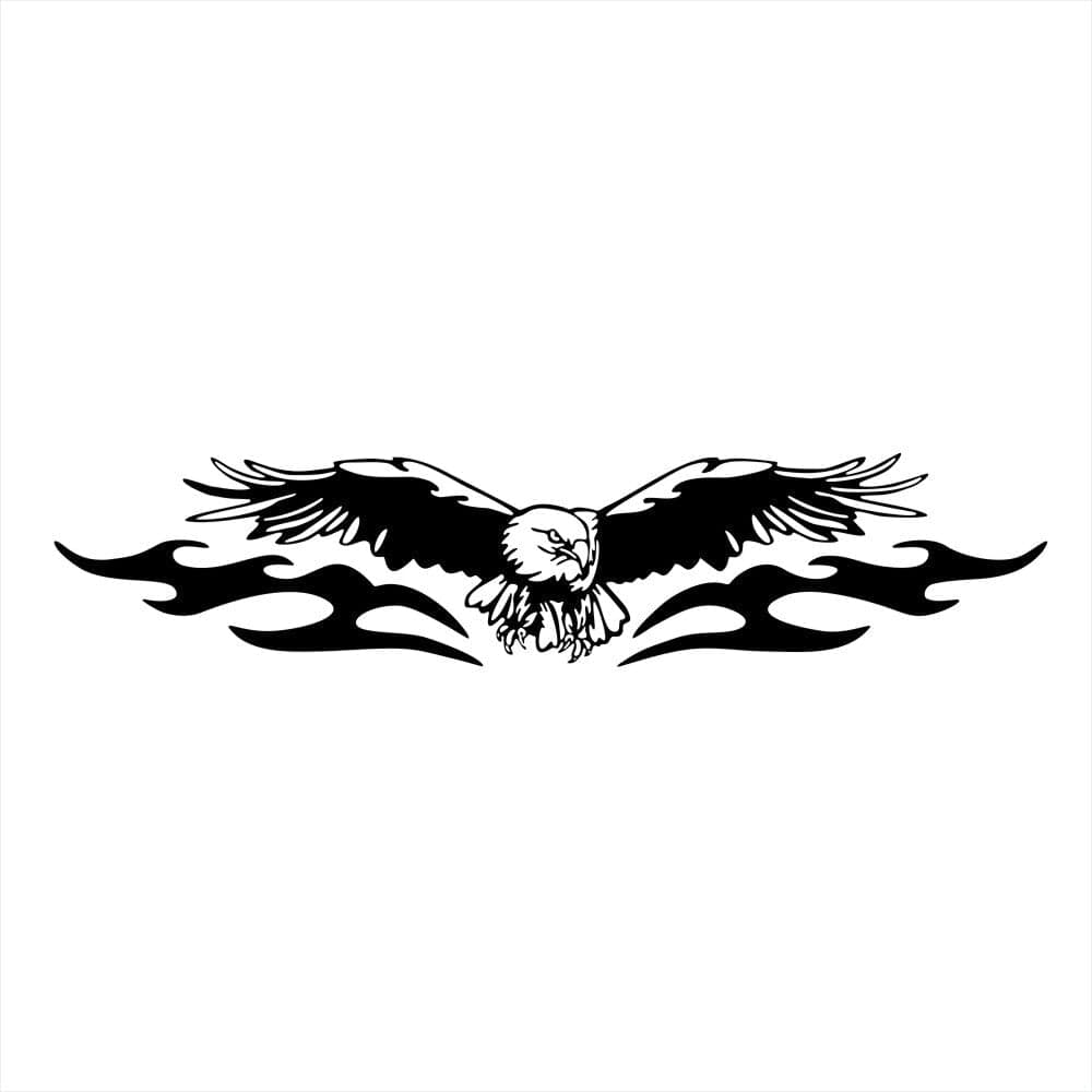 Stickers Capot Voiture<br>Aigle Royal Noir Tresor Otaku