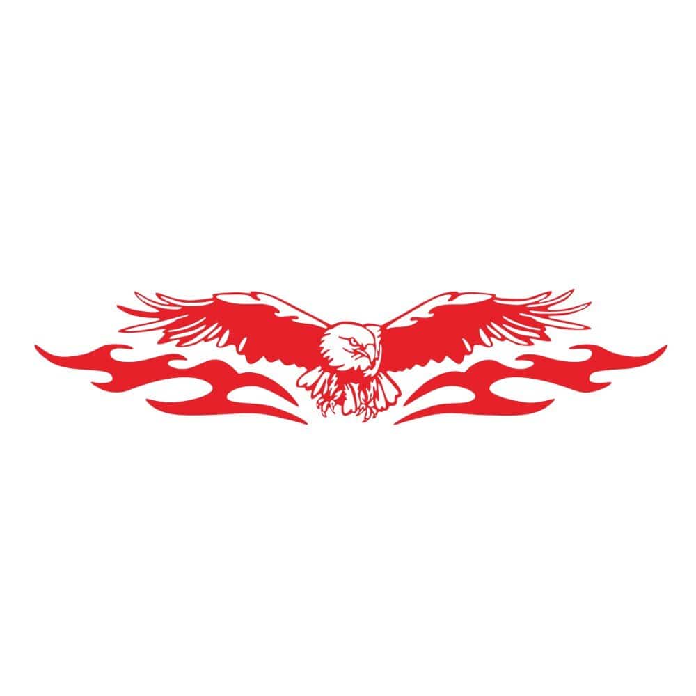 Stickers Capot Voiture<br>Aigle Royal Rouge Tresor Otaku