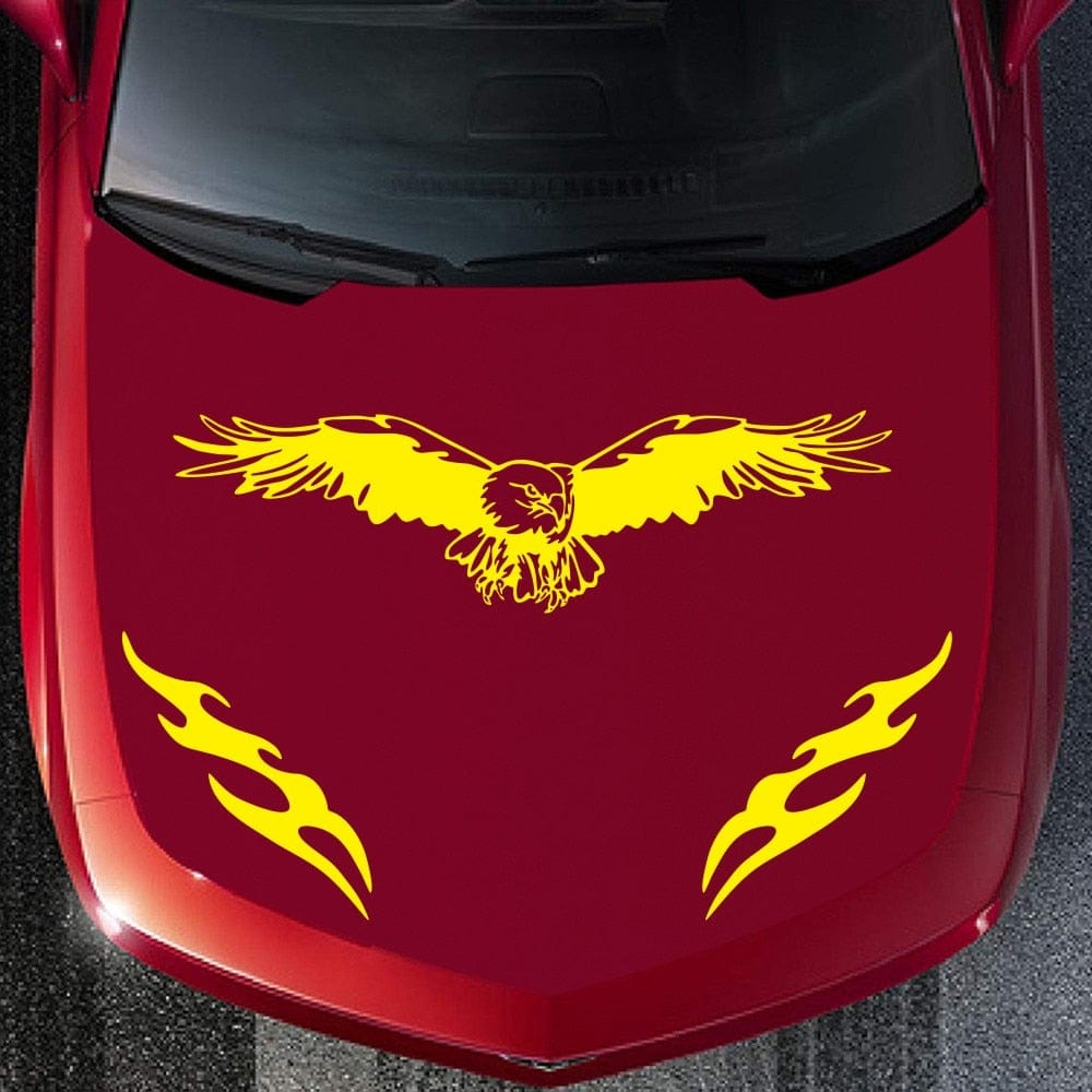 Stickers Capot Voiture<br>Aigle Royal Tresor Otaku
