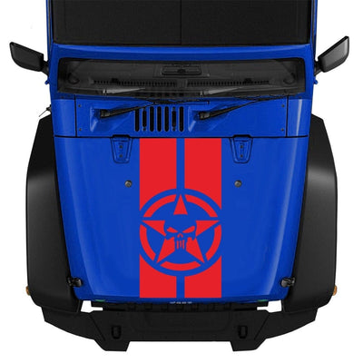 Stickers Capot Voiture Tête de Mort Tresor Otaku