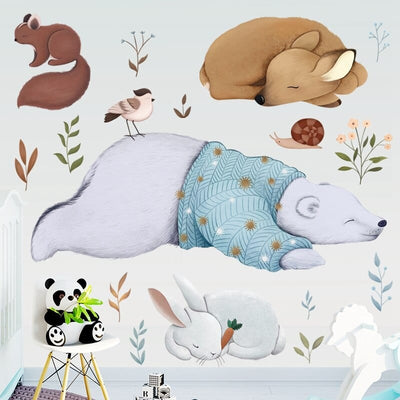 Stickers Chambre Bébé Animaux Tresor Otaku