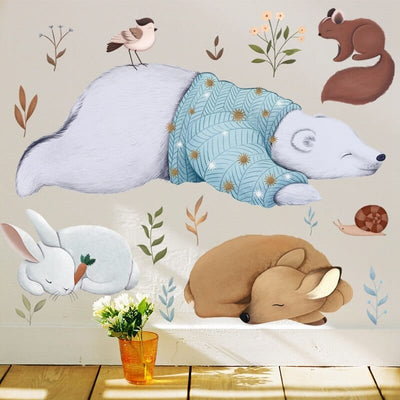 Stickers Chambre Bébé Animaux Tresor Otaku