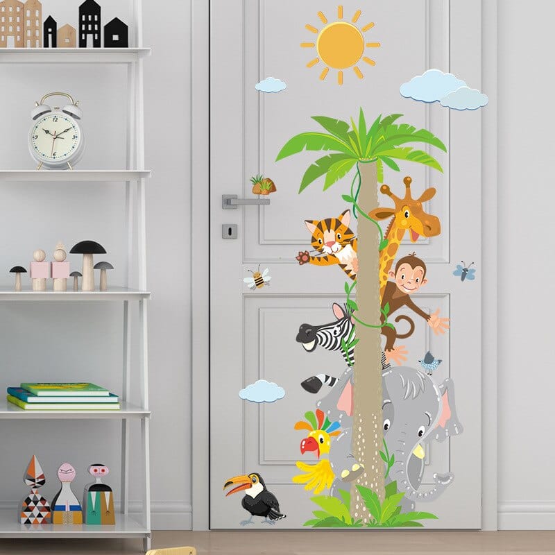 Stickers Chambre Bébé <br>Animaux de la Jungle Tresor Otaku