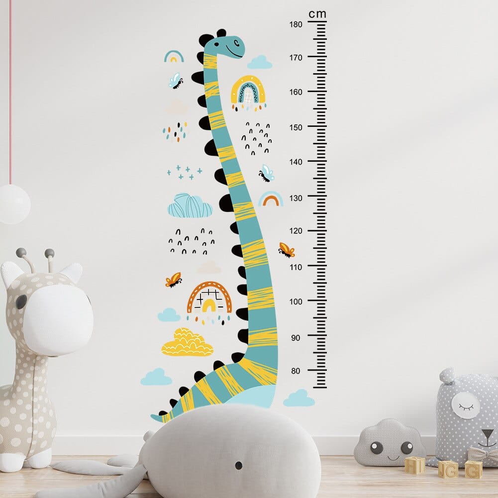 Stickers Chambre Bébé <br>Dinosaure Mesure Taille Tresor Otaku