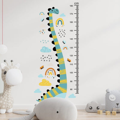 Stickers Chambre Bébé <br>Dinosaure Mesure Taille Tresor Otaku