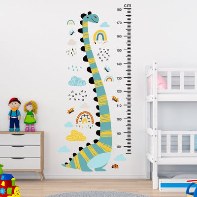 Stickers Chambre Bébé <br>Dinosaure Mesure Taille Tresor Otaku