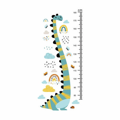 Stickers Chambre Bébé <br>Dinosaure Mesure Taille Tresor Otaku
