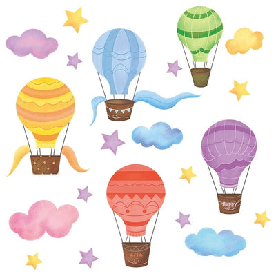 Stickers Chambre Bébé <br> Montgolfières Tresor Otaku