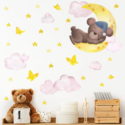 Stickers Chambre Bébé <br> Nounours Mignon Tresor Otaku