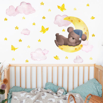 Stickers Chambre Bébé <br> Nounours Mignon Tresor Otaku